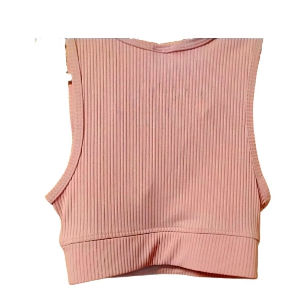 New Women's light Pink  Sports Bra - Picture 3 of 4